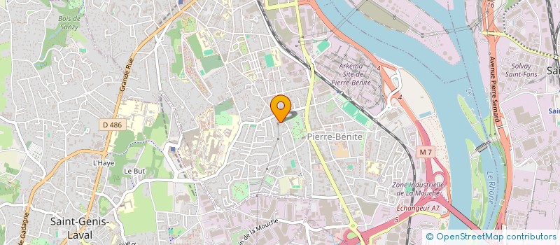 localisation de l'entreprise SCI BENY  OULLINS-PIERRE-BENITE