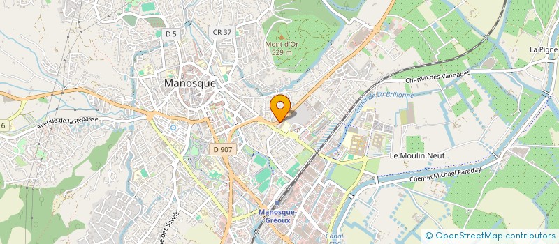localisation de l'entreprise SCI BENYCLO à MANOSQUE