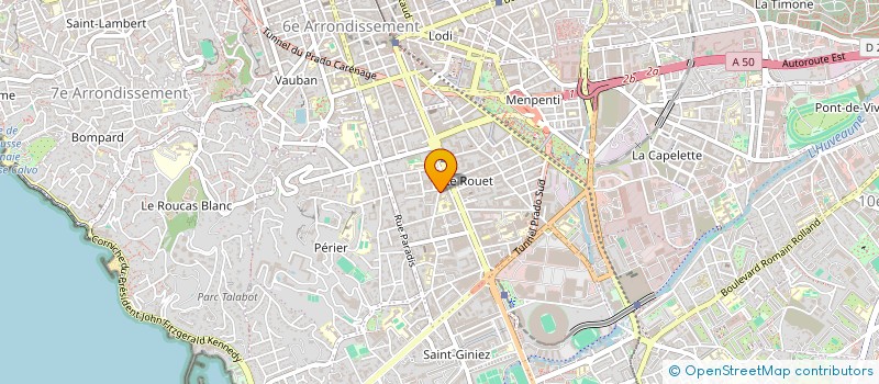 localisation de l'entreprise SCI BENZI à MARSEILLE