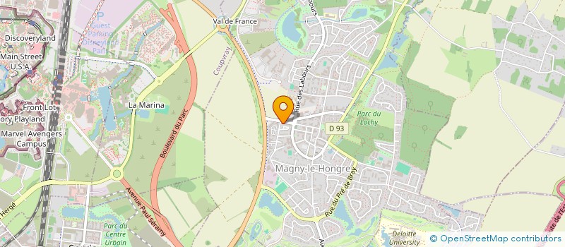 localisation de l'entreprise SCI BENZIANE  MAGNY-LE-HONGRE