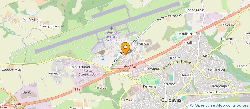 localisation de l'entreprise SCI BENZLER  GUIPAVAS