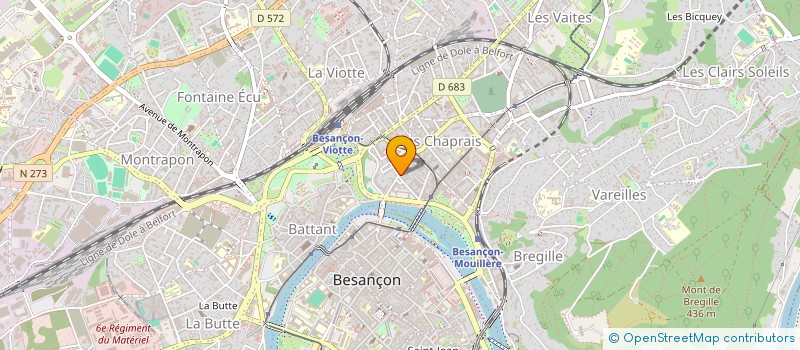localisation de l'entreprise SCI BEPA  BESANCON