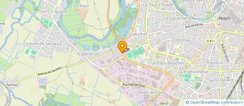 localisation de l'entreprise SCI BEPAC  NIORT