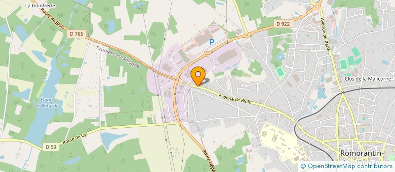 localisation de l'entreprise SCI BEPARI GAUTIER  ROMORANTIN-LANTHENAY