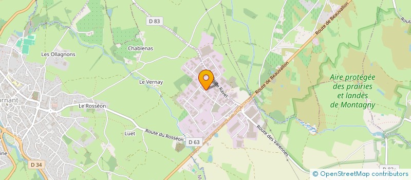 localisation de l'entreprise SCI BEPHIBU  MORNANT