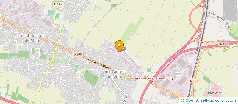 localisation de l'entreprise SCI BEPTENOUD VILLEMOIRIEU 2019  SAINT-LAURENT-DE-MURE