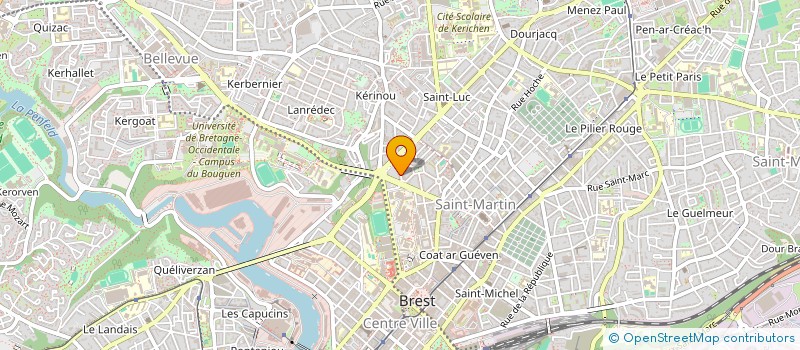 localisation de l'entreprise SCI BEQUIA  BREST