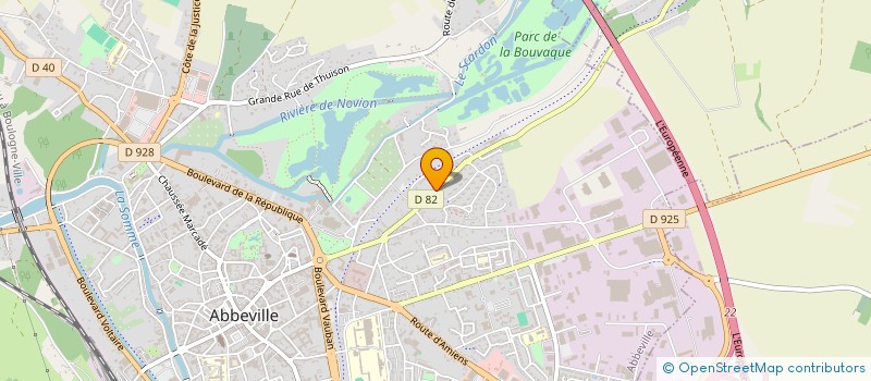 localisation de l'entreprise SCI BER-FLO à ABBEVILLE