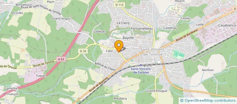 localisation de l'entreprise SCI BER TE à SAINT-VINCENT-DE-TYROSSE