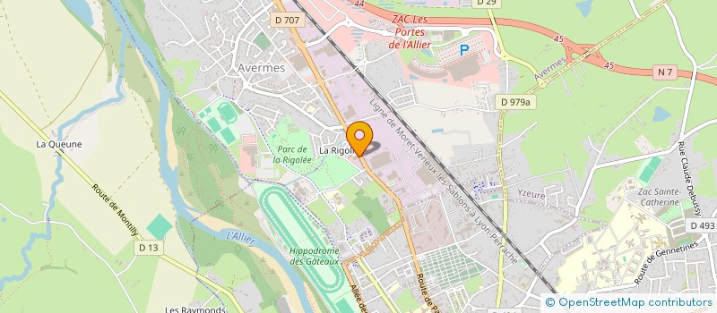 localisation de l'entreprise SCI BERAGENCE  AVERMES