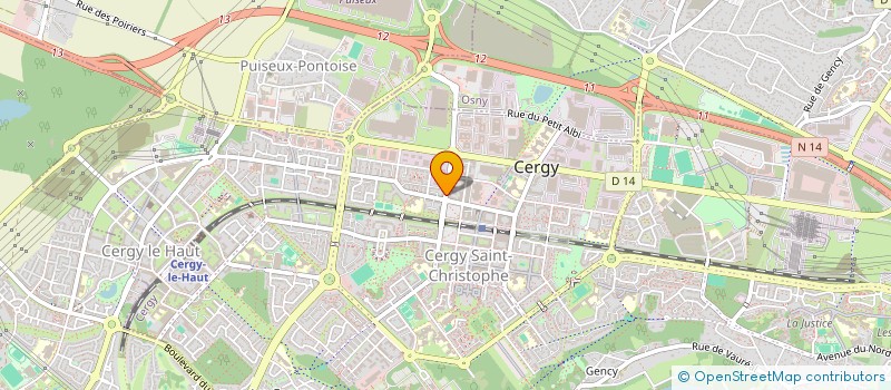 localisation de l'entreprise SCI BERAKHA  CERGY