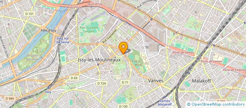 localisation de l'entreprise SCI BERAMUR à ISSY-LES-MOULINEAUX