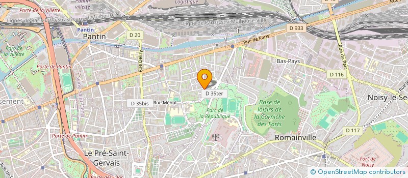 localisation de l'entreprise SCI BERANGER à PANTIN