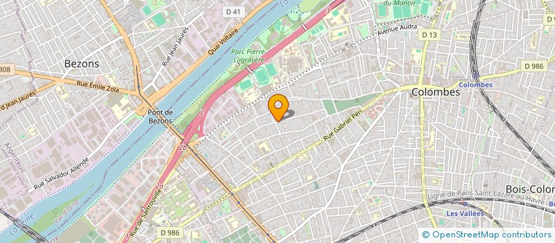 localisation de l'entreprise SCI BERANGER à COLOMBES