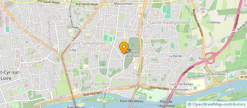 localisation de l'entreprise SCI BERANGER MIRABEAU à TOURS