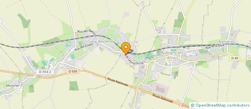 localisation de l'entreprise SCI BERANGERE à AUBIGNY-EN-ARTOIS