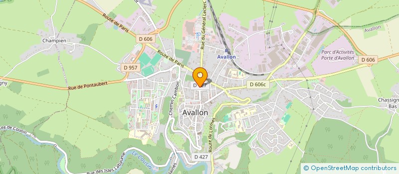 localisation de l'entreprise SCI-BERANGERE ET JORDAN à AVALLON