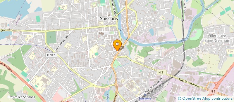 localisation de l'entreprise SCI BERANI à SOISSONS