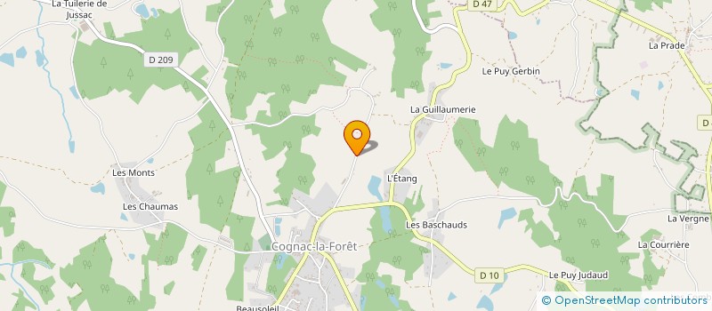 localisation de l'entreprise SCI BERARD à COGNAC-LA-FORET
