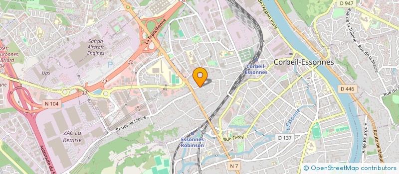 localisation de l'entreprise SCI BERAT à CORBEIL-ESSONNES
