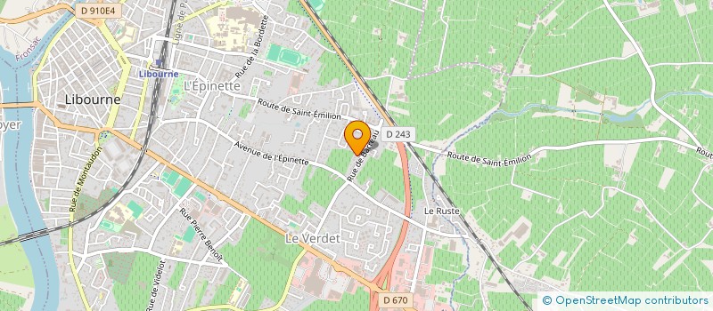 localisation de l'entreprise SCI BERBA à LIBOURNE