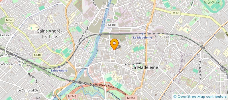 localisation de l'entreprise SCI BERBER à LA MADELEINE