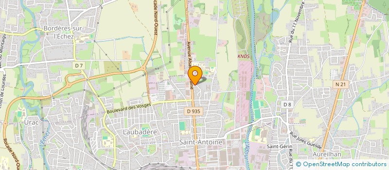 localisation de l'entreprise SCI BERBERCAFE  TARBES