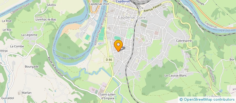 localisation de l'entreprise SCI BERBERIA  CAPDENAC-GARE