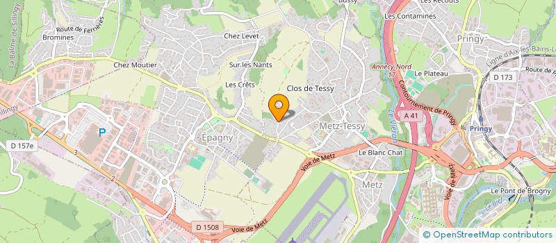 localisation de l'entreprise SCI BERBETH  EPAGNY METZ-TESSY