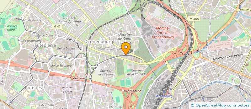 localisation de l'entreprise SCI BERBRUN à STRASBOURG