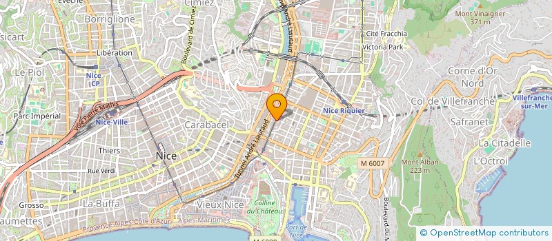 localisation de l'entreprise SCI BERCAT à NICE