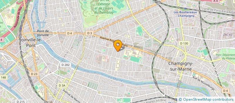 localisation de l'entreprise SCI BERCHERES  CHAMPIGNY-SUR-MARNE