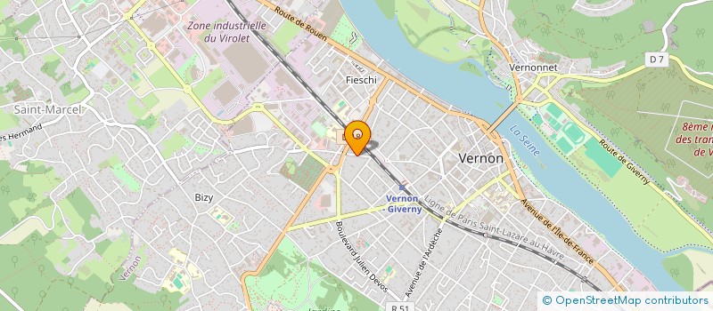 localisation de l'entreprise SCI BERCHOTTE  VERNON