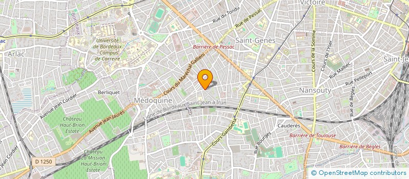 localisation de l'entreprise SCI BERCLOR  TALENCE