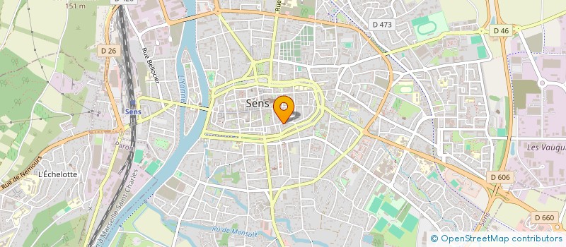 localisation de l'entreprise SCI BERCY FC  SENS