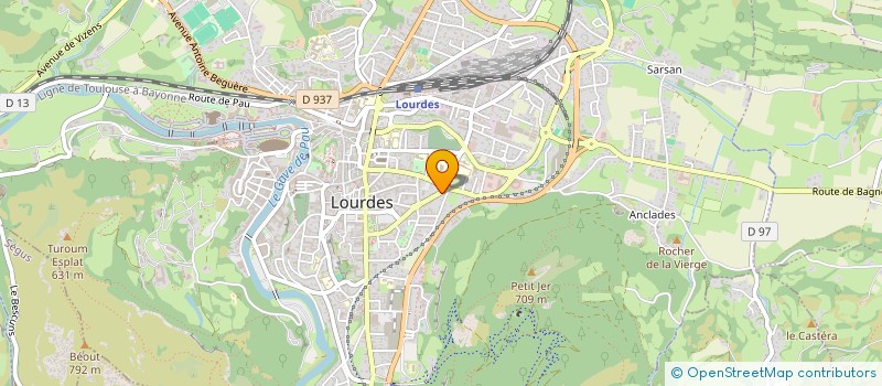 localisation de l'entreprise SCI BERDAMS  LOURDES