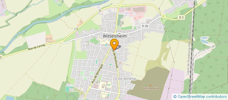 localisation de l'entreprise SCI BEREN  WITTELSHEIM