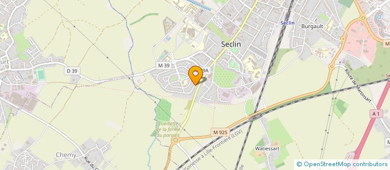 localisation de l'entreprise SCI BERENGERE  SECLIN