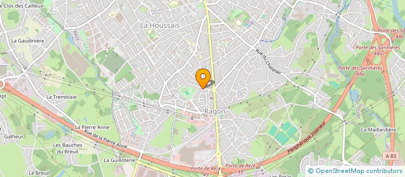 localisation de l'entreprise SCI BERENGERE  REZE