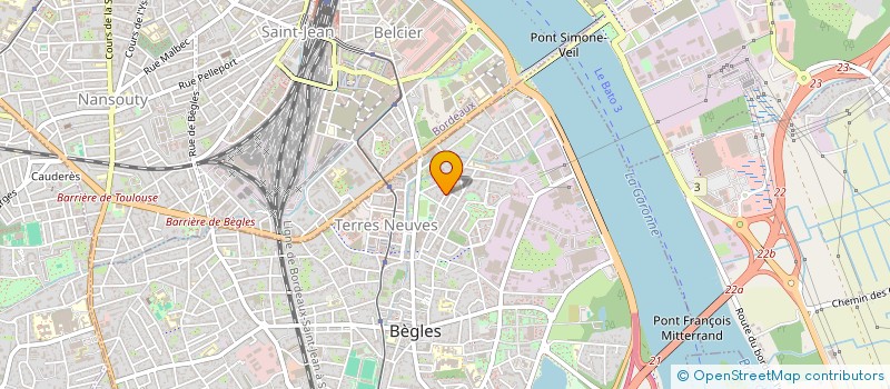 localisation de l'entreprise SCI BERENGUER à BEGLES