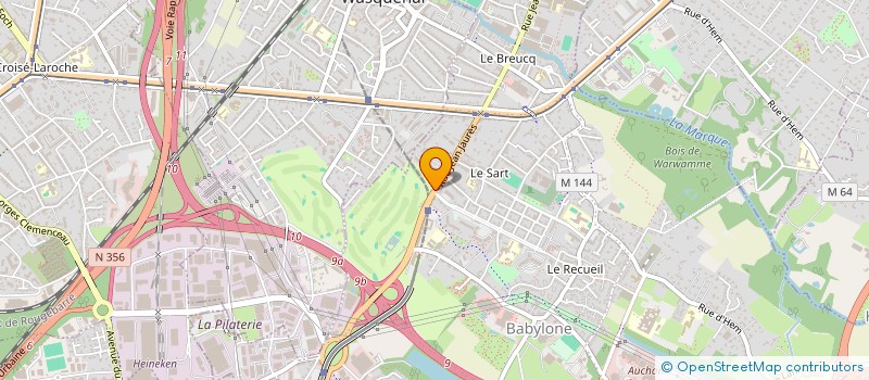 localisation de l'entreprise SCI BERENICE à VILLENEUVE-D'ASCQ