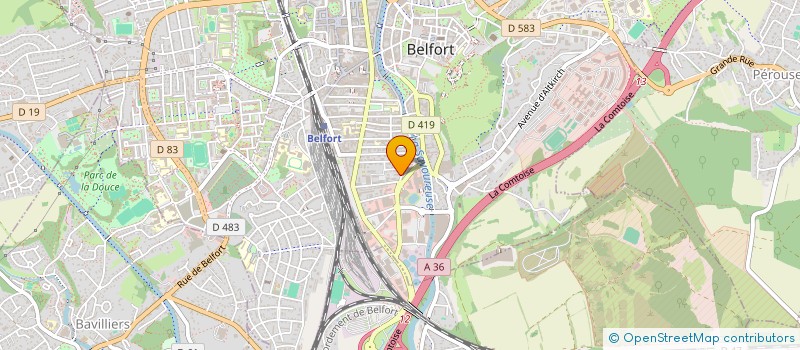 localisation de l'entreprise SCI BERENTIN à BELFORT