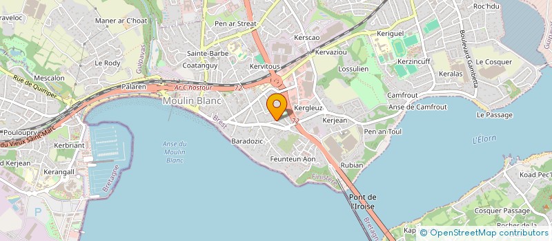 localisation de l'entreprise SCI BEREPAU  LE RELECQ-KERHUON