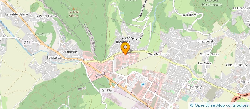 localisation de l'entreprise SCI BEREVE  EPAGNY METZ-TESSY