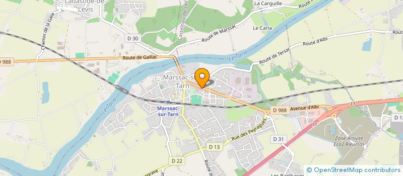 localisation de l'entreprise SCI BERFONT  MARSSAC-SUR-TARN
