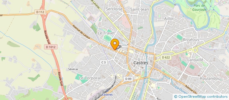 localisation de l'entreprise SCI BERFRAN IMMOBILIER  CASTRES