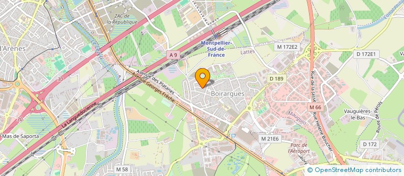 localisation de l'entreprise SCI BERG à LATTES