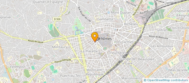 localisation de l'entreprise SCI BERGA  NIMES