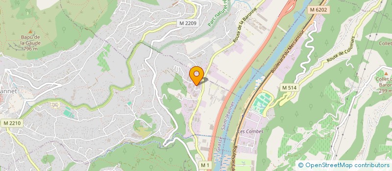 localisation de l'entreprise SCI BERGAME  SAINT-JEANNET