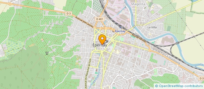 localisation de l'entreprise SCI BERGAMOTE  EPERNAY